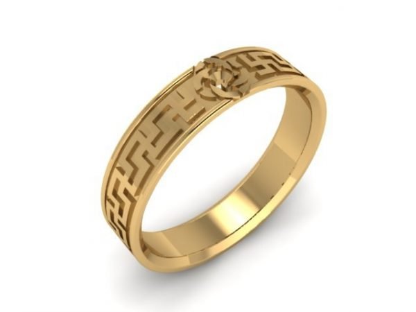 Wedding Ring, Jewellery 3D Model, Women's Ring model stl file for 3D printing 5