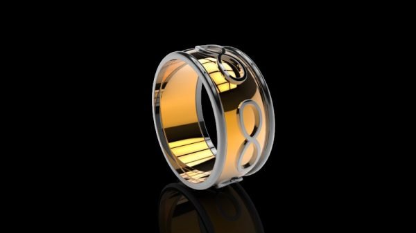 Wedding Ring, Jewellery 3D Model, Women's Ring model stl file for 3D printing 50