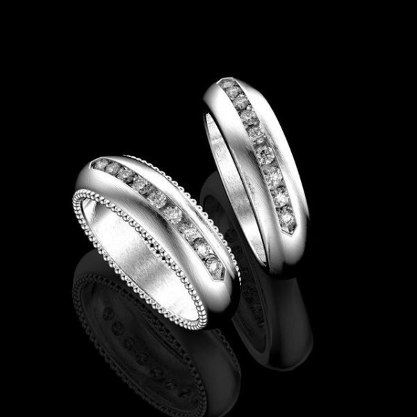Wedding Ring, Jewellery 3D Model, Women's Ring model stl file for 3D printing 52