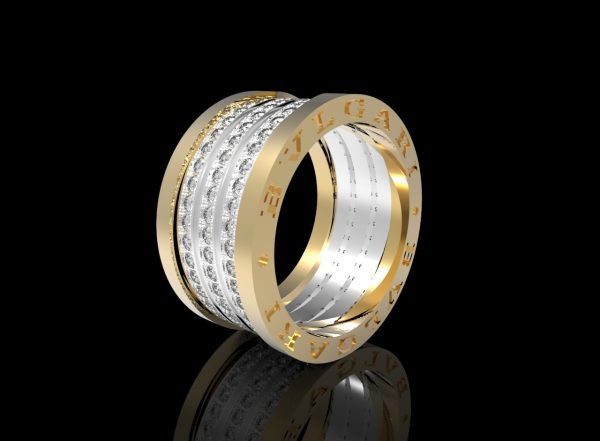 Wedding Ring, Jewellery 3D Model, Women's Ring model stl file for 3D printing 66