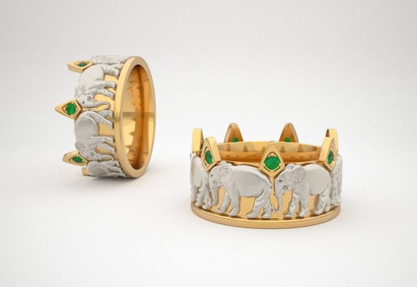 Wedding Ring, Jewellery 3D Model, Women's Ring model stl file for 3D printing 76