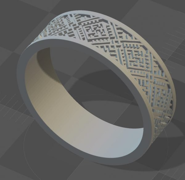 Wedding Ring, Jewellery 3D Model, Women's Ring model stl file for 3D printing 89