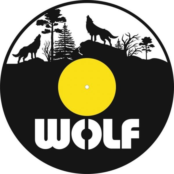 Wolf Vinyl Record Clock CDR File