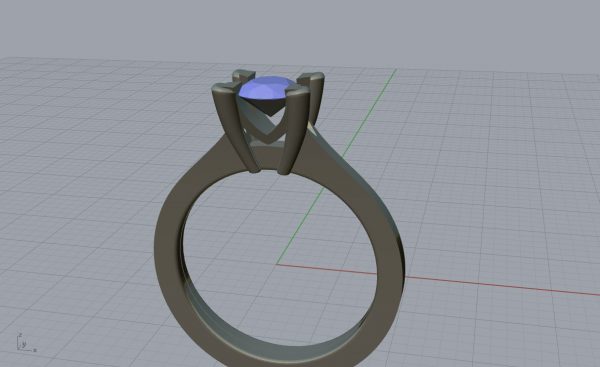 Women's Ring model stl file for 3D printing 2