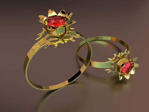 Women's Ring model stl file for 3D printing 29