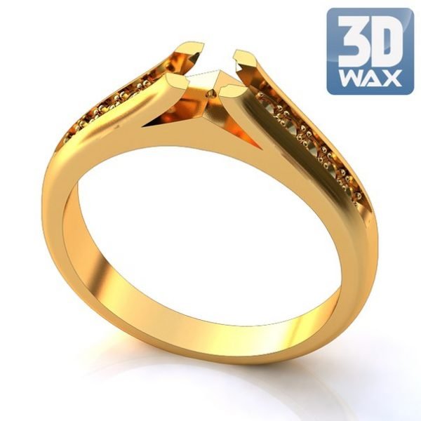 Women's Ring model stl file for 3D printing 46