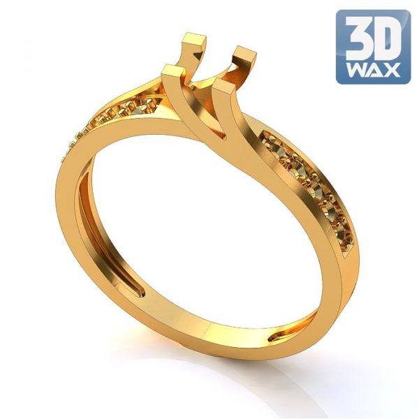 Women's Ring model stl file for 3D printing 47