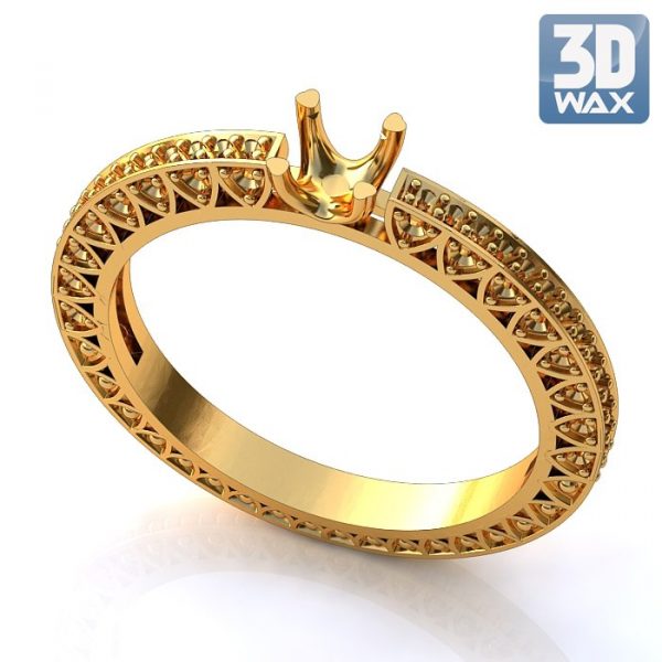 Women's Ring model stl file for 3D printing 48