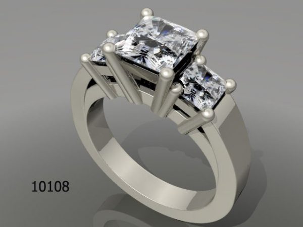 Women's Ring model stl file for 3D printing 52