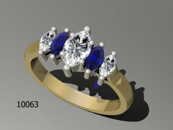 Women's Ring model stl file for 3D printing 63
