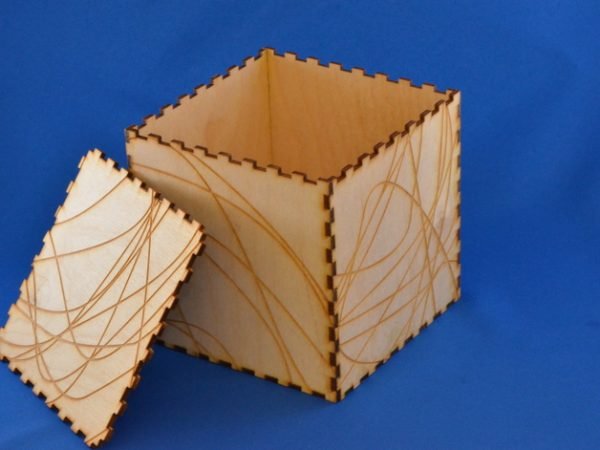 Wood Laser Cut Box Free AI File