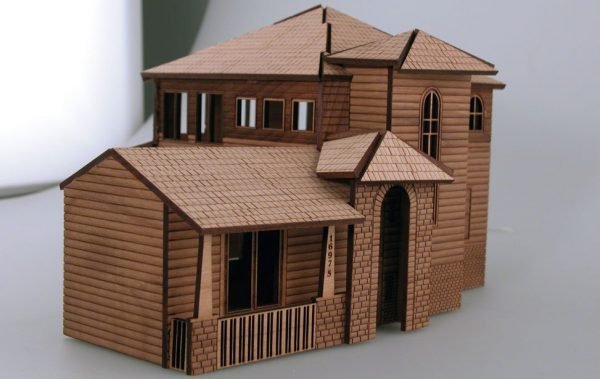 Wooden Architectural Model Puzzle CNC File Free