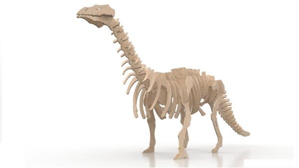 Wooden Brontosaurus Dinosaur DXF File
