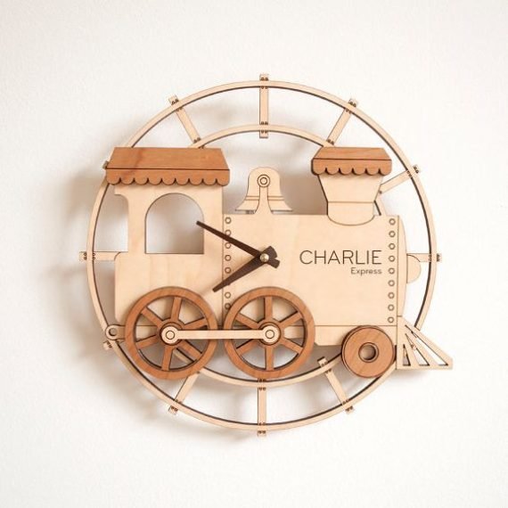Wooden Charlie wall Hanging Clock Cnc File Free