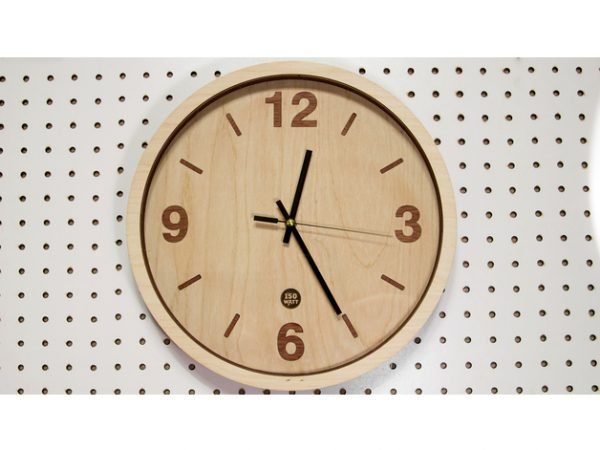 Wooden Clock Laser Cut DXF File