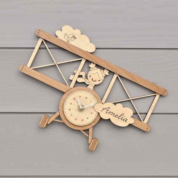 Wooden Clock wall hanging Laser Cutting CNC File Free