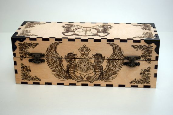 Wooden Decor Storage Box Layout CDR File