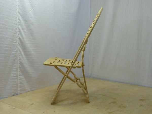 Wooden Folding Chair Design Free CDR Vectors Art