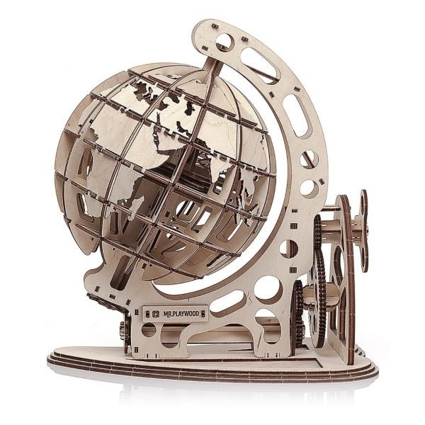 Wooden Globe Puzzle Laser Cut File Free