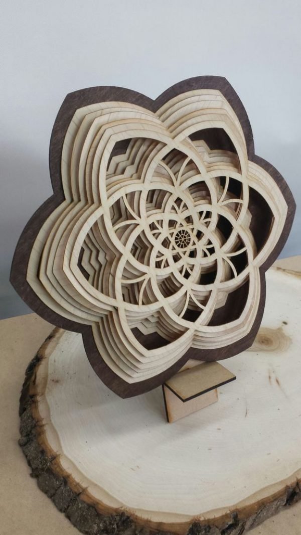 Wooden Mandala CNC File Free