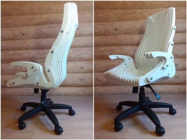 Wooden Parametric Chair Cnc Free DXF File
