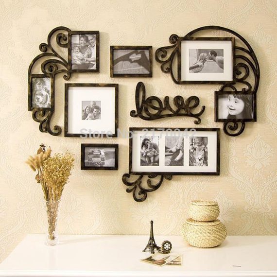 Wooden Photo Frame with monograms Drawings in DXF format