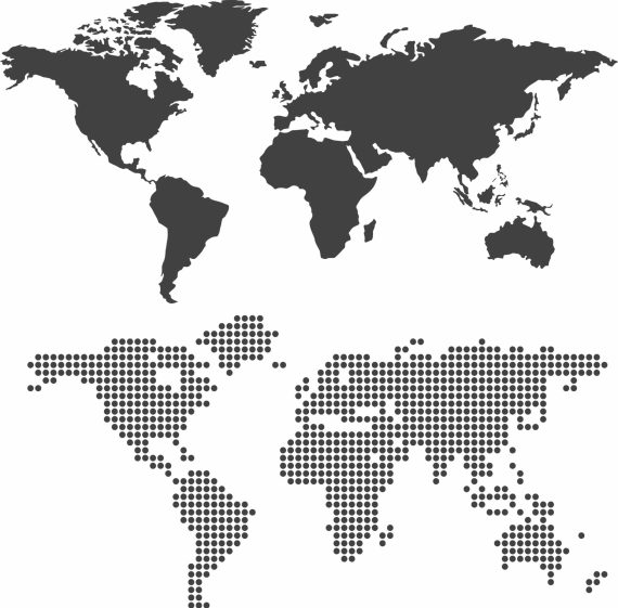 World Map Design cdr eps svg Free Vector