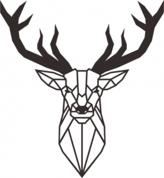 geometry pattern cnc & laser deer free vector animals