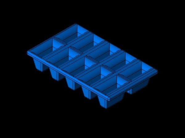 ice cube tray cnc drawing stl file free