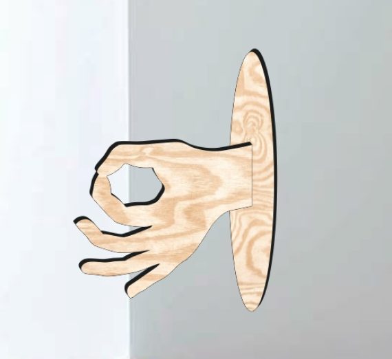 laser cut Housekeeper hand vector file free