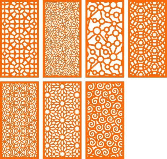 laser cut screen patterns cdr format vector file free