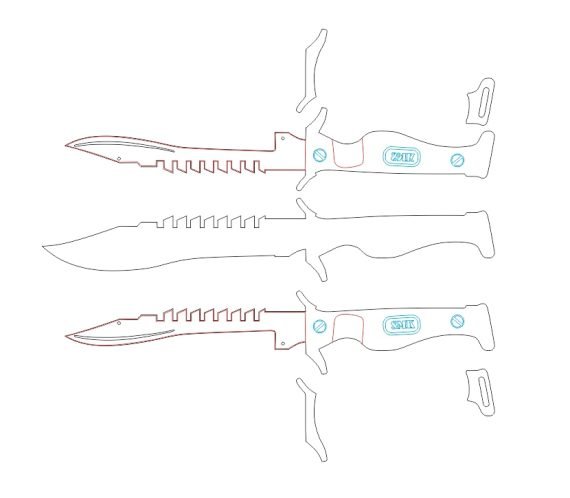 plasma cut knife vector file free 2